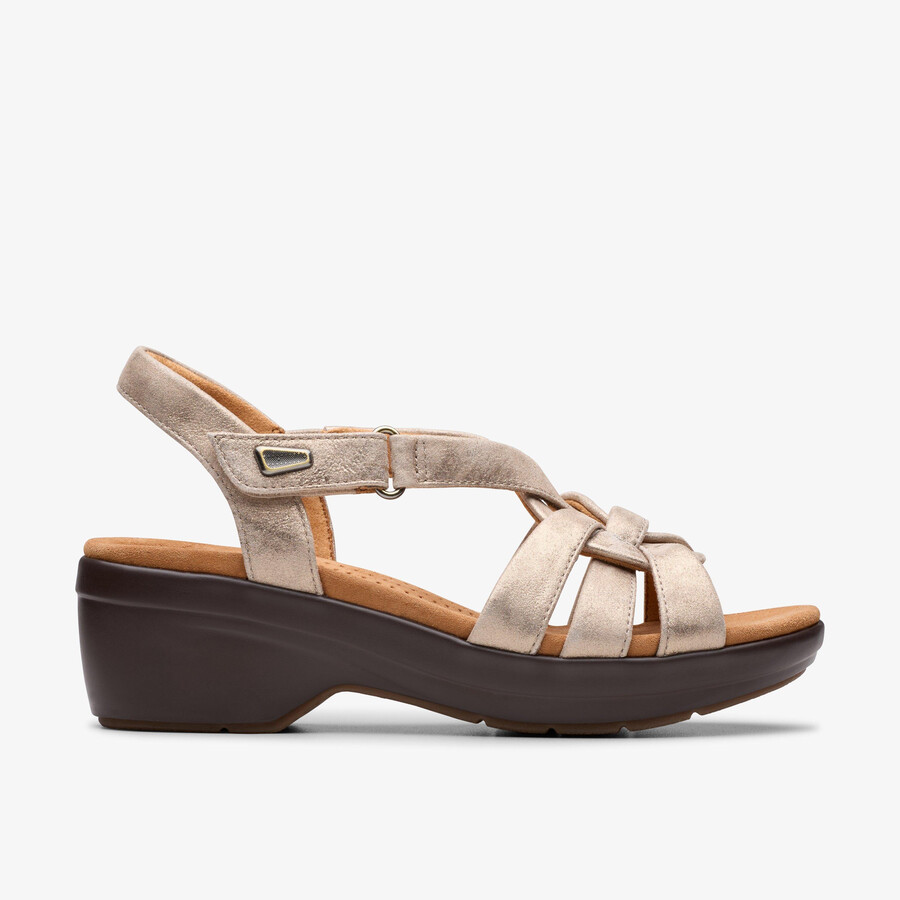 tuleah cross - metallic leer