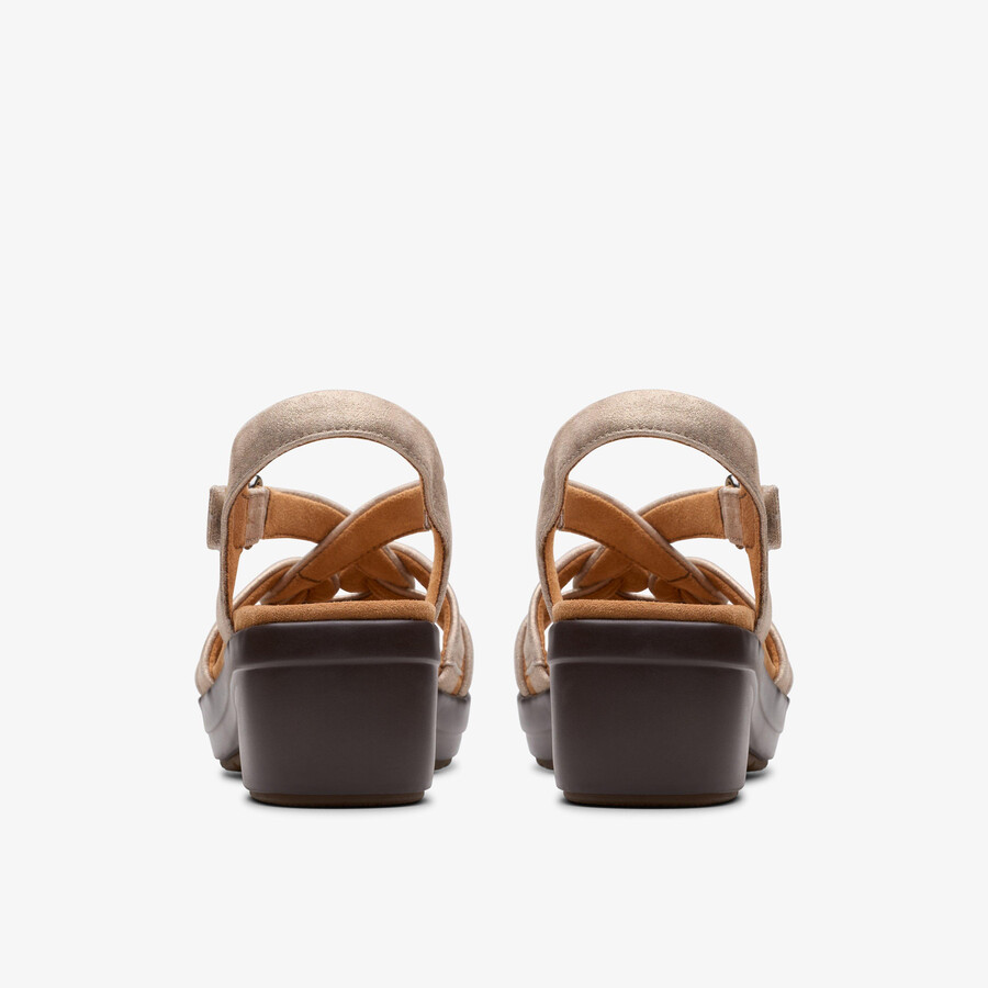 tuleah cross - metallic leer