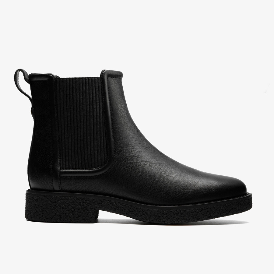 nella top - zwart leer
