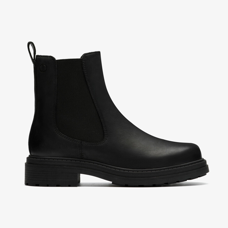 orinoco 3 top - zwart leer