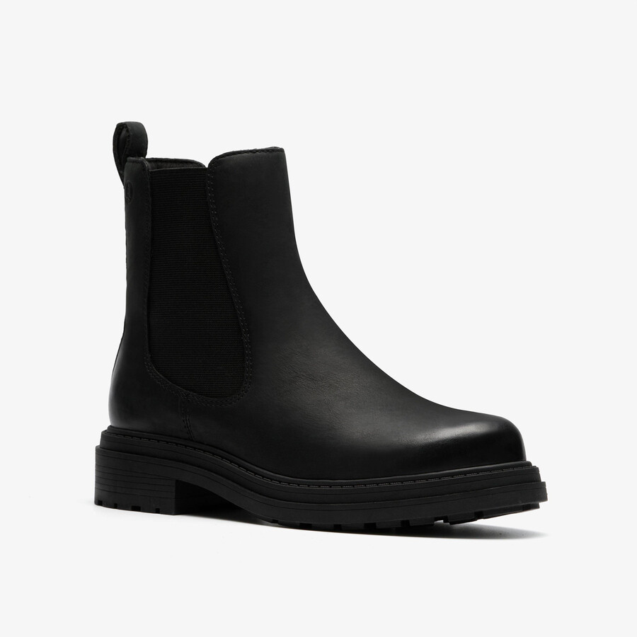 orinoco 3 top - zwart leer