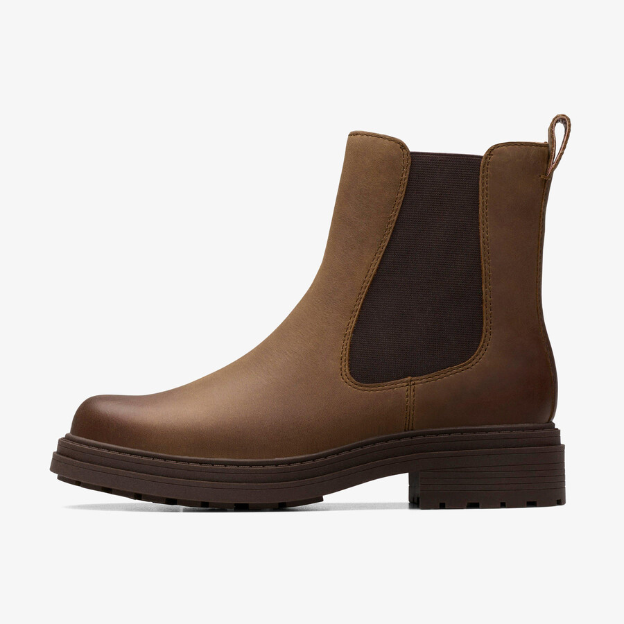 orinoco 3 top - walnootkleurig leer
