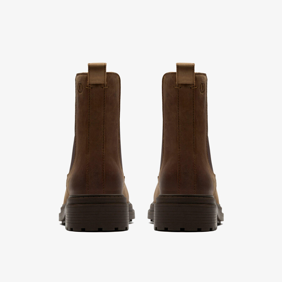 orinoco 3 top - walnootkleurig leer