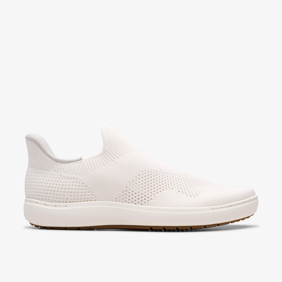 nalle step - witte gebreide stof