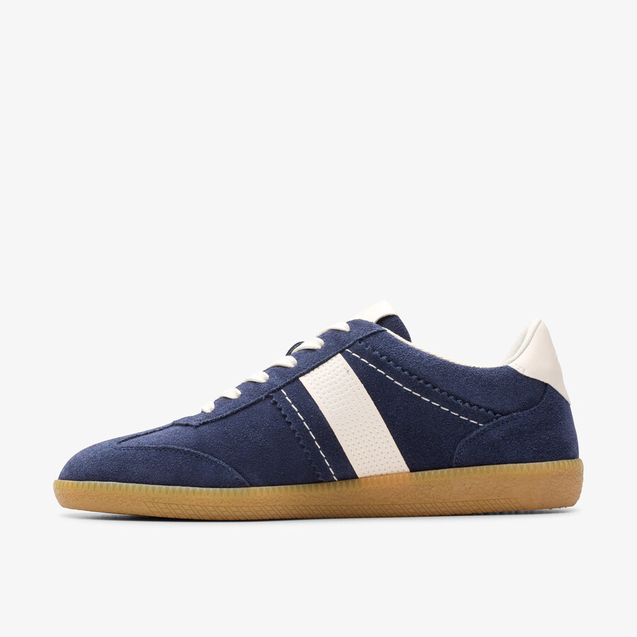 stara walk - marineblauw suède