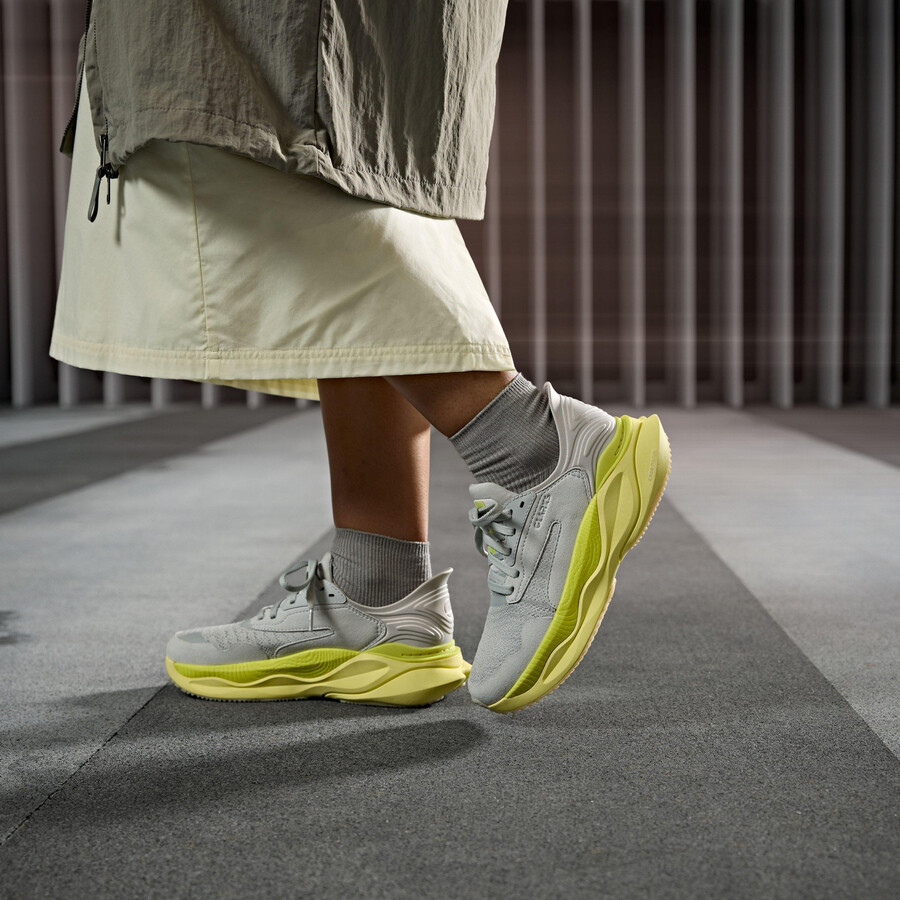 clarks pace - lime combinatie