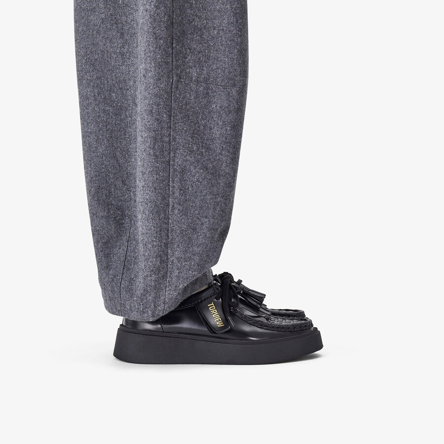 torview w - zwart leer