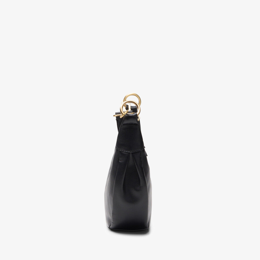 willow moon mini - zwart leer