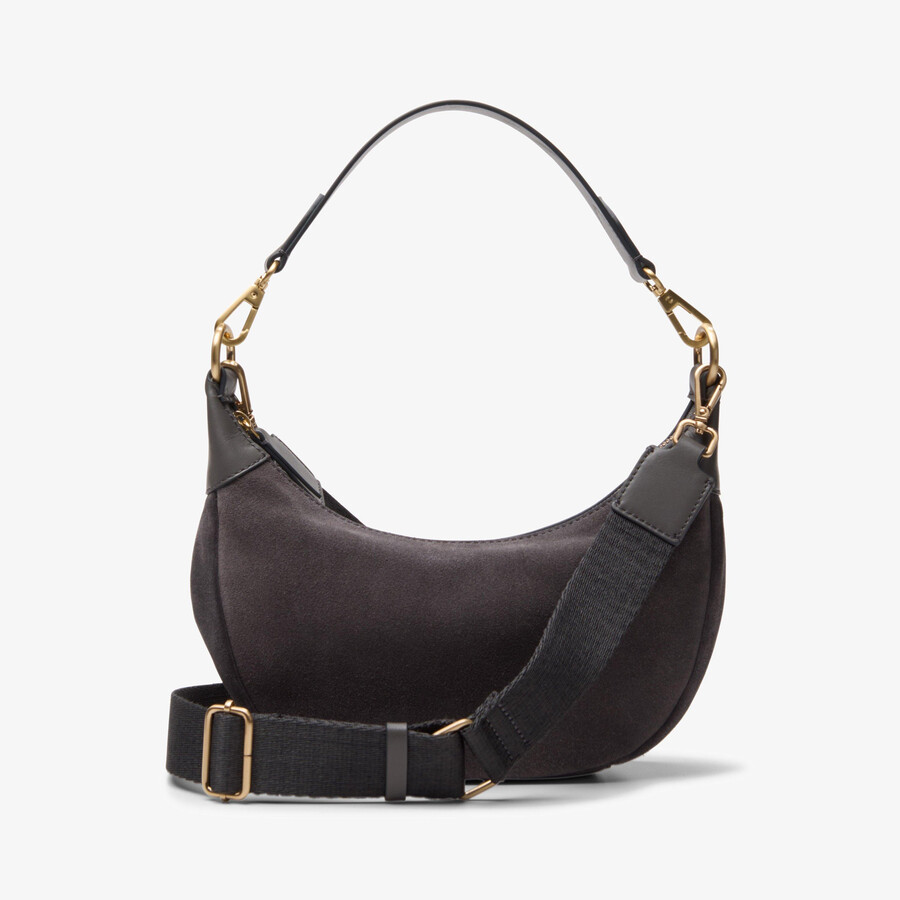 willow moon mini - donkergrijs suède