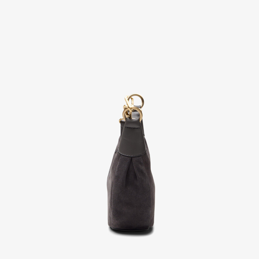 willow moon mini - donkergrijs suède